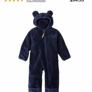L.L. Bean Navy Kids Jacket with Bear Ears